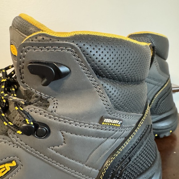 Size 13D KEEN Logandale WP Mens Black Steel Toe Waterproof Work Boots - Picture 15 of 15